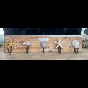 Coastal Wall Decor with Hooks